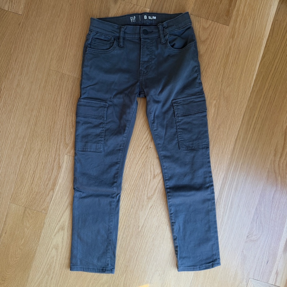 GAP Charcoal Cargo Slim Pants